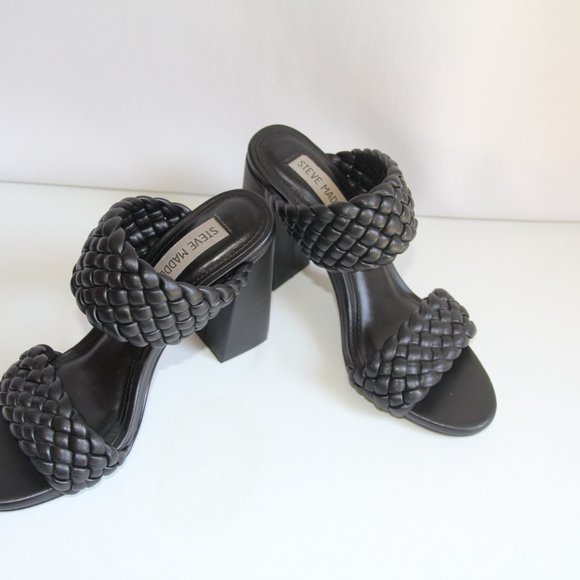 Steve Madden Tangle Black Sandal Size 6 - Picture 3 of 12